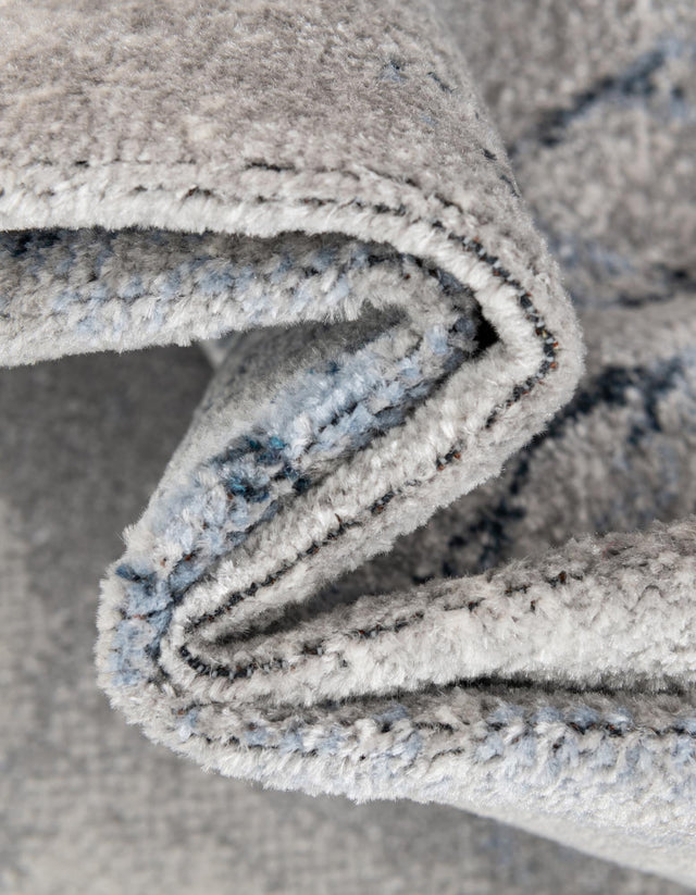 Washable Ivory Gray 5' 3 x 8' Kamala Washable Rectangle Area Rug Easy to Clean Stain Resistant & Durable 100% Polyester Spill-Friendly Carpet for Sale at Rug Engine