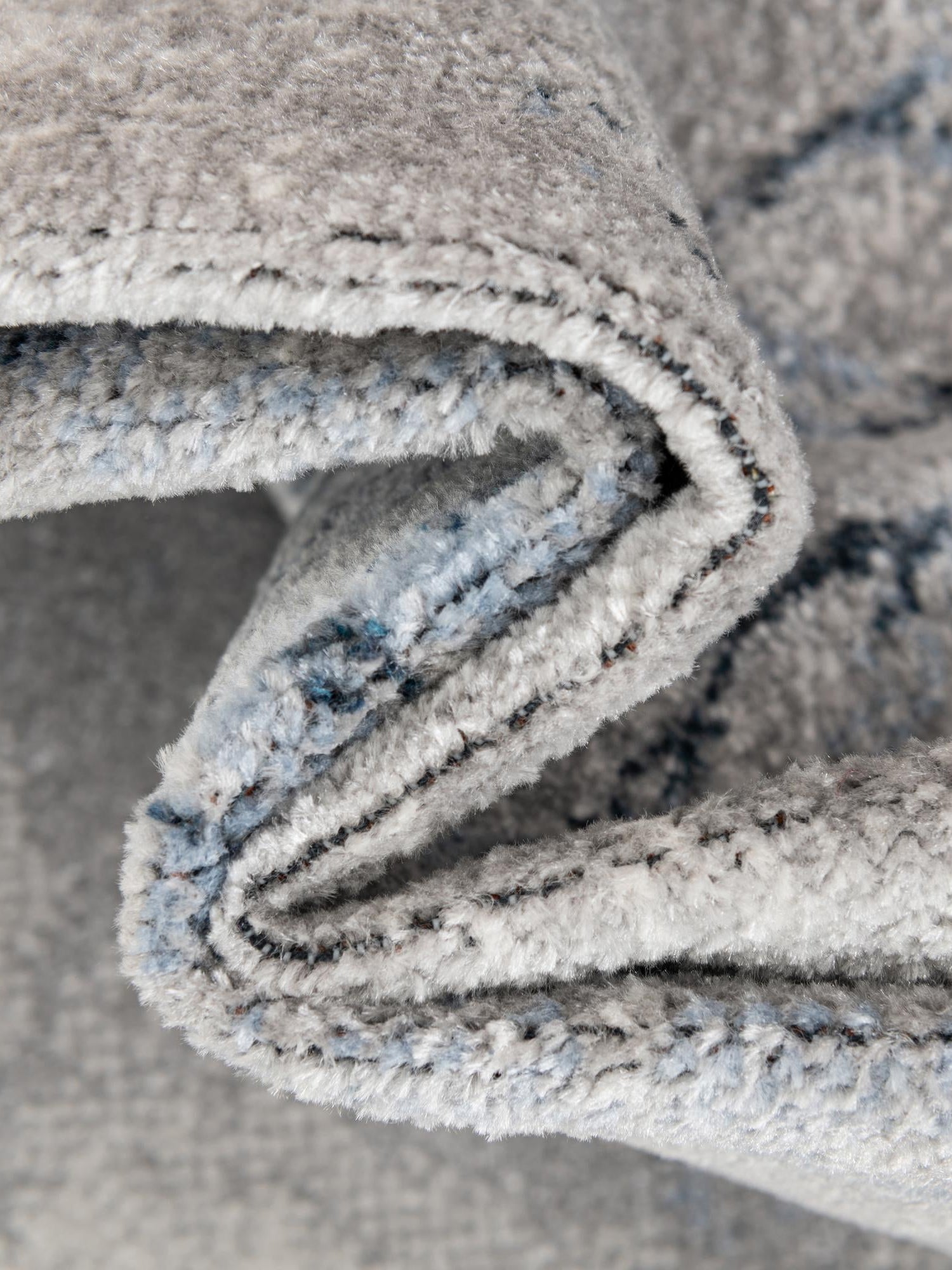 Washable Ivory Gray 6' 1 x 9' Kamala Washable Rectangle Area Rug Easy to Clean Stain Resistant & Durable 100% Polyester Spill-Friendly Carpet for Sale at Rug Engine
