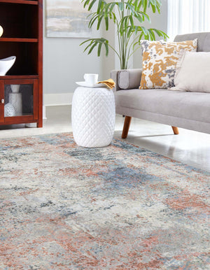 Washable Multicolor 9' x 12' Kamala Washable Rectangle Area Rug Easy to Clean Stain Resistant & Durable 100% Polyester Spill-Friendly Carpet for Sale at Rug Engine