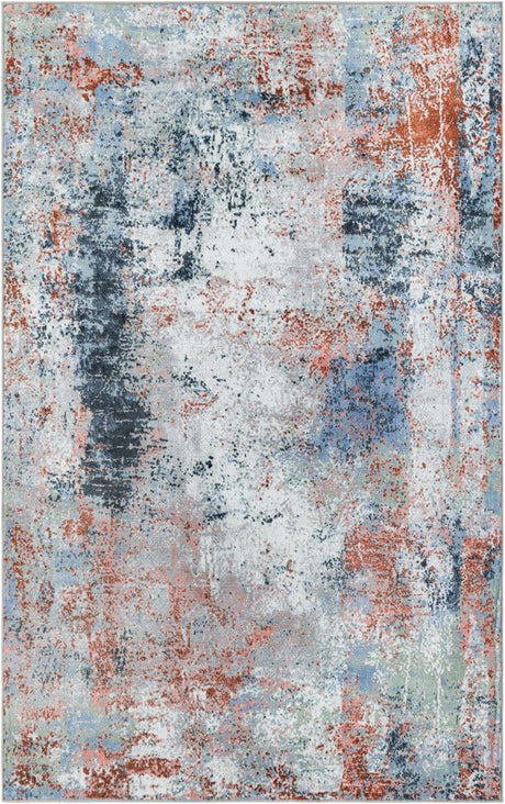 Washable Multicolor 5' 3 x 8' Kamala Washable Rectangle Area Rug Easy to Clean Stain Resistant & Durable 100% Polyester Spill-Friendly Carpet for Sale at Rug Engine