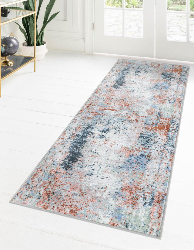 Multicolor 2' x 8' Kamala Washable Runner Rug