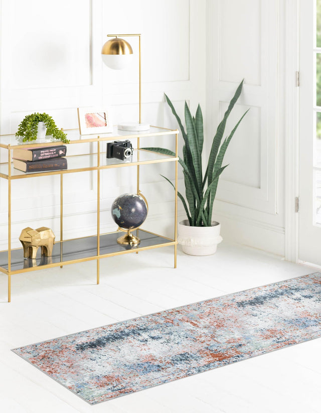 Multicolor 2' x 8' Kamala Washable Runner Rug