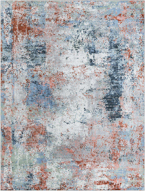 Washable Multicolor 9' x 12' Kamala Washable Rectangle Area Rug Easy to Clean Stain Resistant & Durable 100% Polyester Spill-Friendly Carpet for Sale at Rug Engine