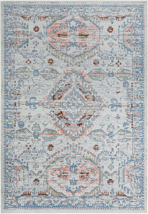 Washable Ivory 10' x 14' 1 Kamala Washable Rectangle Area Rug Easy to Clean Stain Resistant & Durable 100% Polyester Spill-Friendly Carpet for Sale at Rug Engine