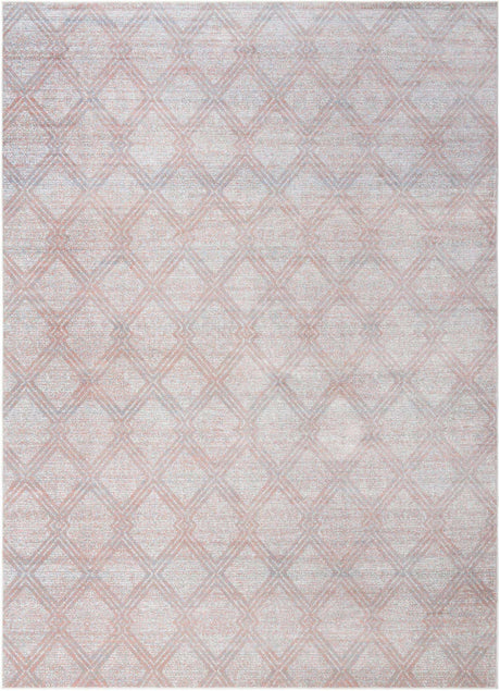 Washable Rose Pink 10' x 14' 1 Kamala Washable Rectangle Area Rug Easy to Clean Stain Resistant & Durable 100% Polyester Spill-Friendly Carpet for Sale at Rug Engine