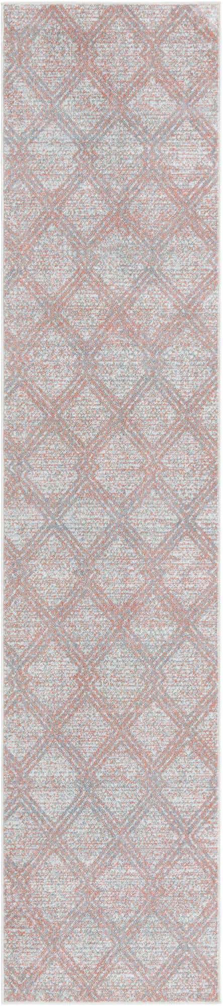 Rose Pink 3' x 12' Kamala Washable Runner Rug