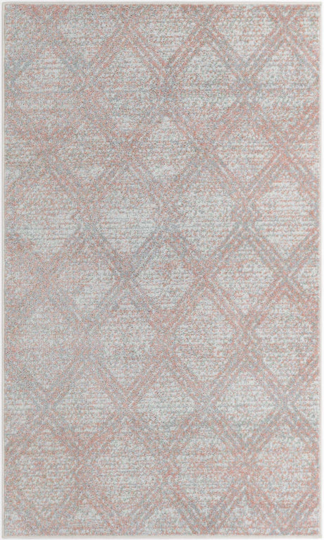 Rose Pink 3' 3 x 5' 3 Kamala Washable Rectangle Rug