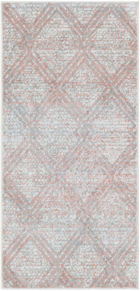 Rose Pink 2' x 4' 1 Kamala Washable Runner Rug