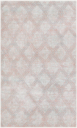 Washable Rose Pink 4' 1 x 6' 1 Kamala Washable Rectangle Area Rug Easy to Clean Stain Resistant & Durable 100% Polyester Spill-Friendly Carpet for Sale at Rug Engine