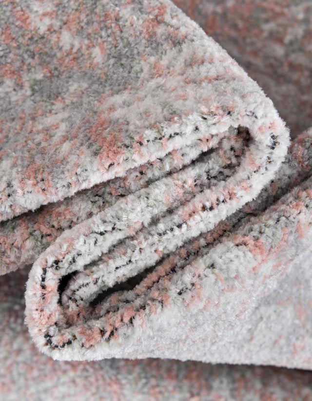Rose Pink 6' 1 x 9' Kamala Washable Rectangle Rug