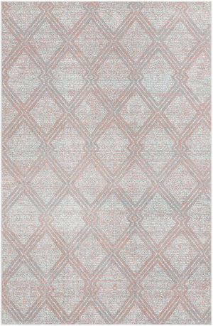 Rose Pink 6' 1 x 9' Kamala Washable Rectangle Rug
