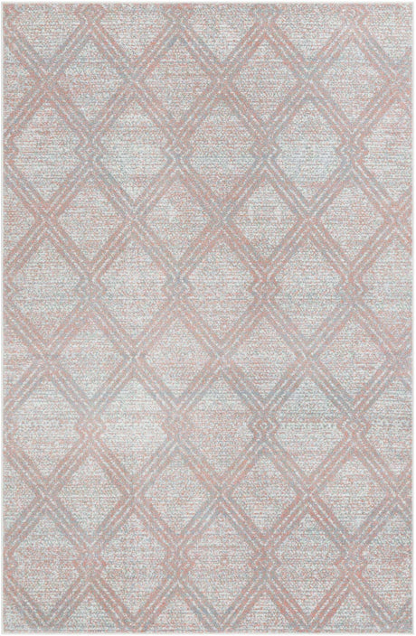 Rose Pink 6' 1 x 9' Kamala Washable Rectangle Rug