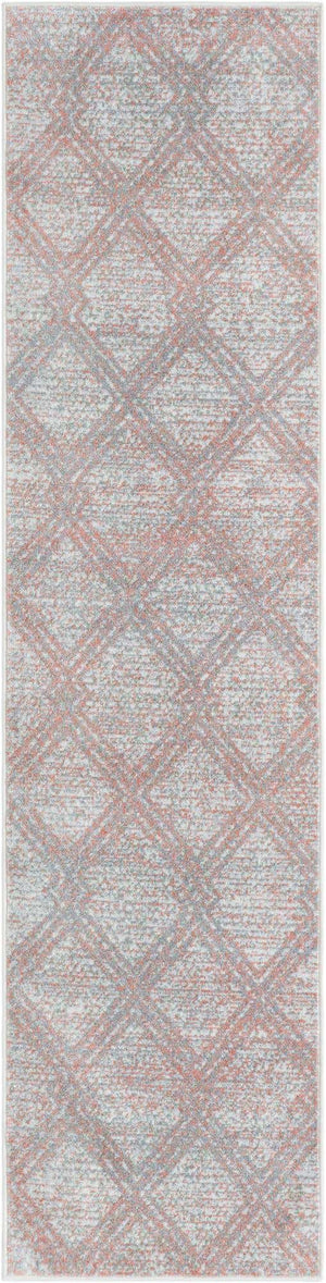 Washable Rose Pink 2' x 8' Kamala Washable Runner Area Rug Easy to Clean Stain Resistant & Durable 100% Polyester Spill-Friendly Carpet for Sale at Rug Engine