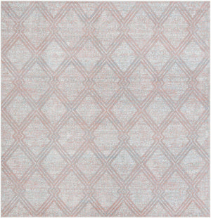 Washable Rose Pink 7' 10 x 7' 10 Kamala Washable Square Area Rug Easy to Clean Stain Resistant & Durable 100% Polyester Spill-Friendly Carpet for Sale at Rug Engine