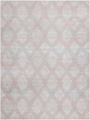 Washable Rose Pink 7' 10 x 10' Kamala Washable Rectangle Area Rug Easy to Clean Stain Resistant & Durable 100% Polyester Spill-Friendly Carpet for Sale at Rug Engine