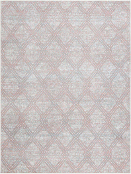 Rose Pink 8' x 10' Kamala Washable Rectangle Rug