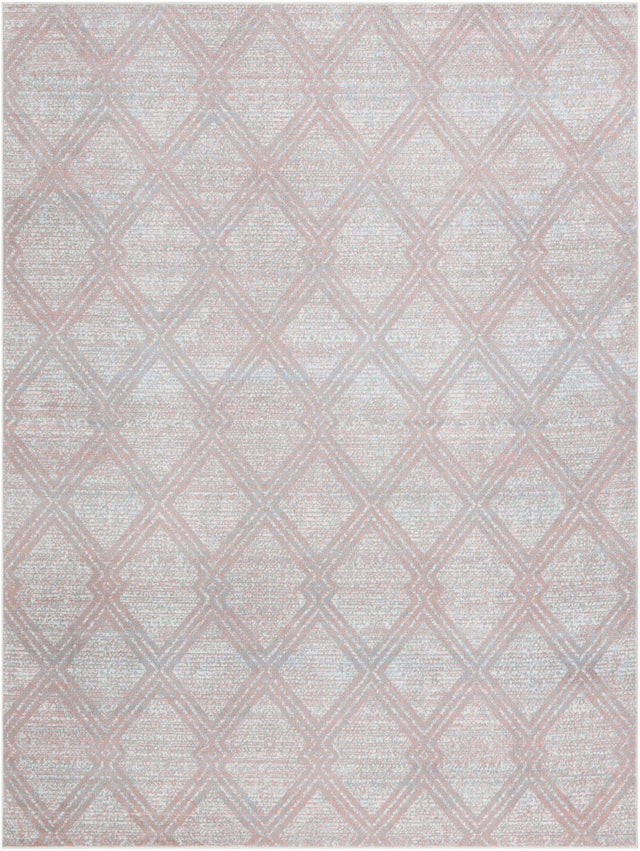 Washable Rose Pink 7' 10 x 10' Kamala Washable Rectangle Area Rug Easy to Clean Stain Resistant & Durable 100% Polyester Spill-Friendly Carpet for Sale at Rug Engine