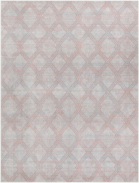 Washable Rose Pink 9' x 12' Kamala Washable Rectangle Area Rug Easy to Clean Stain Resistant & Durable 100% Polyester Spill-Friendly Carpet for Sale at Rug Engine