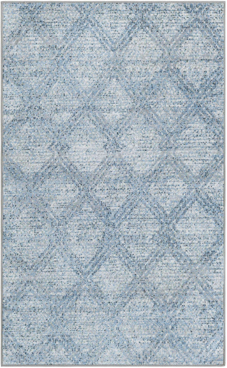 Blue 3' 3 x 5' 3 Kamala Washable Rectangle Rug