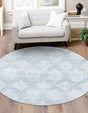 Blue 3' 3 x 3' 3 Kamala Washable Round Rug
