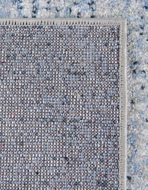 Washable Blue 2' 7 x 12' Kamala Washable Runner Area Rug Easy to Clean Stain Resistant & Durable 100% Polyester Spill-Friendly Carpet for Sale at Rug Engine