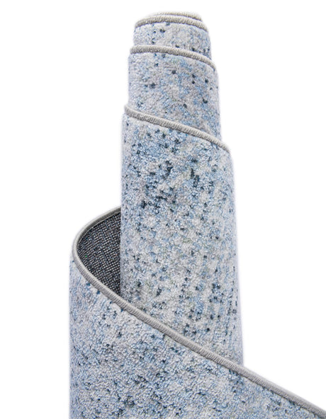 Washable Blue 2' x 8' Kamala Washable Runner Area Rug Easy to Clean Stain Resistant & Durable 100% Polyester Spill-Friendly Carpet for Sale at Rug Engine