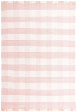 Pink 10' x 14' 1 Eco Plaid Indoor Outdoor Washable Rectangle Rug