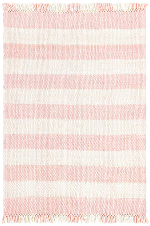 Pink 4' 1 x 6' 1 Eco Plaid Indoor Outdoor Washable Rectangle Rug