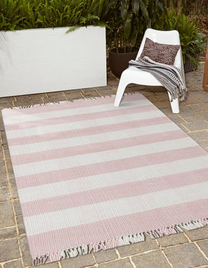 Washable Pink 9' x 12' Eco Plaid Indoor Outdoor Washable Rectangle Area Rug Easy to Clean Stain Resistant & Durable Weather Resistant for Patio, Deck, Terrace, Balcony, Porch 100% Recycled Plastic Bottles Carpet Mat for Sale at Rug Engine