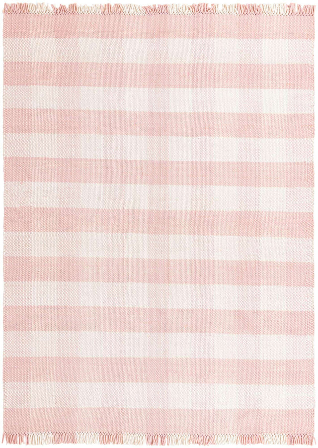Washable Pink 9' x 12' Eco Plaid Indoor Outdoor Washable Rectangle Area Rug Easy to Clean Stain Resistant & Durable Weather Resistant for Patio, Deck, Terrace, Balcony, Porch 100% Recycled Plastic Bottles Carpet Mat for Sale at Rug Engine