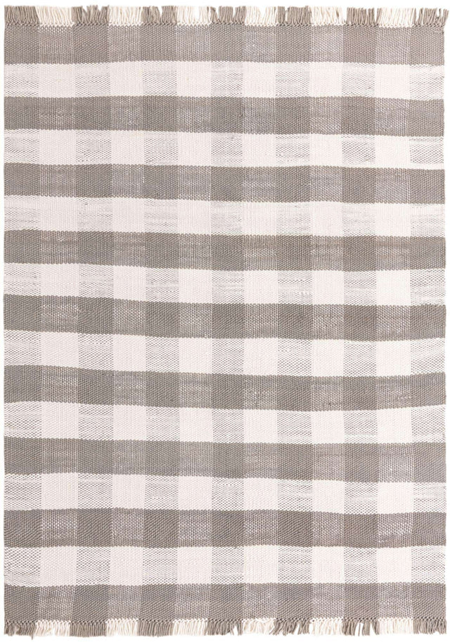 Gray 10' x 14' 1 Eco Plaid Indoor Outdoor Washable Rectangle Rug