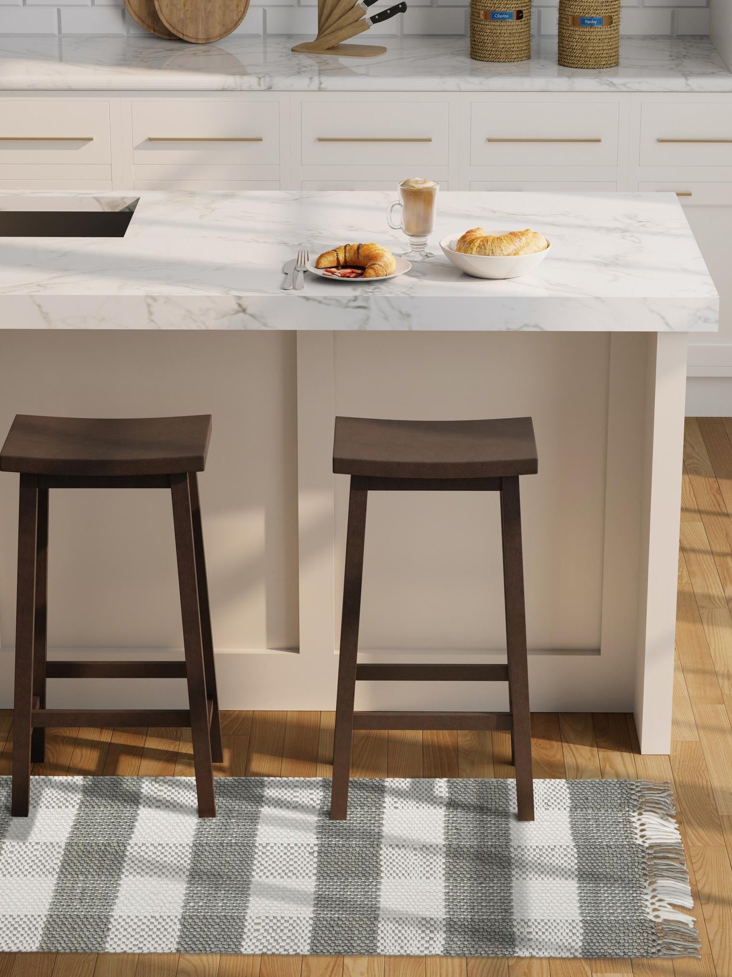 Washable Gray 2' x 8' Eco Plaid Indoor Outdoor Washable Runner Area Rug Easy to Clean Stain Resistant & Durable Weather Resistant for Patio, Deck, Terrace, Balcony, Porch 100% Recycled Plastic Bottles Carpet Mat for Sale at Rug Engine