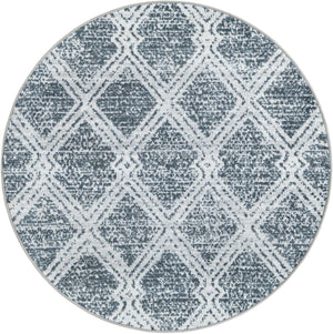 Washable Ivory 3' 3 x 3' 3 Kamala Washable Round Area Rug Easy to Clean Stain Resistant & Durable 100% Polyester Spill-Friendly Carpet for Sale at Rug Engine