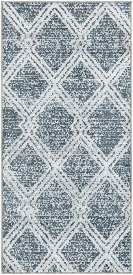 Washable Ivory 2' x 4' 1 Kamala Washable Runner Area Rug Easy to Clean Stain Resistant & Durable 100% Polyester Spill-Friendly Carpet for Sale at Rug Engine
