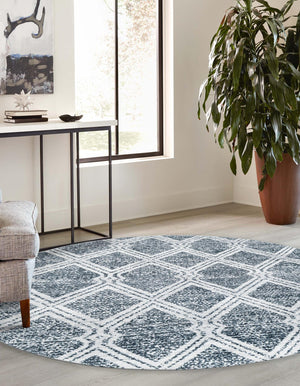 Washable Ivory 3' 3 x 3' 3 Kamala Washable Round Area Rug Easy to Clean Stain Resistant & Durable 100% Polyester Spill-Friendly Carpet for Sale at Rug Engine