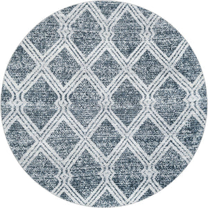 Washable Ivory 5' 3 x 5' 3 Kamala Washable Round Area Rug Easy to Clean Stain Resistant & Durable 100% Polyester Spill-Friendly Carpet for Sale at Rug Engine