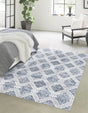 Washable Ivory 9' x 12' Kamala Washable Rectangle Area Rug Easy to Clean Stain Resistant & Durable 100% Polyester Spill-Friendly Carpet for Sale at Rug Engine
