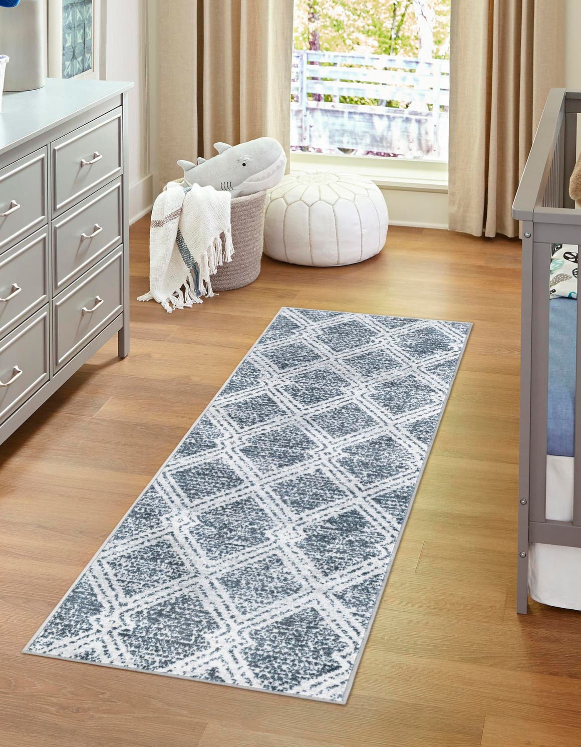 Washable Ivory 2' x 4' 1 Kamala Washable Runner Area Rug Easy to Clean Stain Resistant & Durable 100% Polyester Spill-Friendly Carpet for Sale at Rug Engine