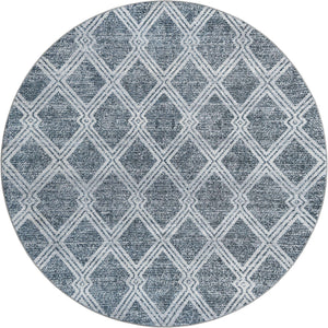 Washable Ivory 7' 10 x 7' 10 Kamala Washable Round Area Rug Easy to Clean Stain Resistant & Durable 100% Polyester Spill-Friendly Carpet for Sale at Rug Engine