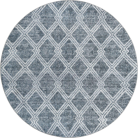 Washable Ivory 7' 10 x 7' 10 Kamala Washable Round Area Rug Easy to Clean Stain Resistant & Durable 100% Polyester Spill-Friendly Carpet for Sale at Rug Engine