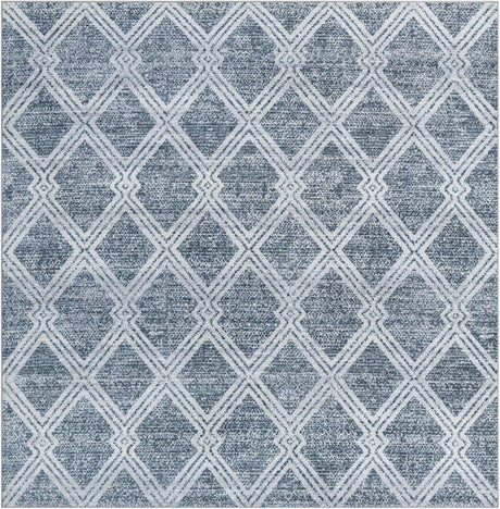 Washable Ivory 7' 10 x 7' 10 Kamala Washable Square Area Rug Easy to Clean Stain Resistant & Durable 100% Polyester Spill-Friendly Carpet for Sale at Rug Engine