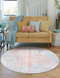 Washable Multicolor 7' 10 x 7' 10 Kamala Washable Round Area Rug Easy to Clean Stain Resistant & Durable 100% Polyester Spill-Friendly Carpet for Sale at Rug Engine