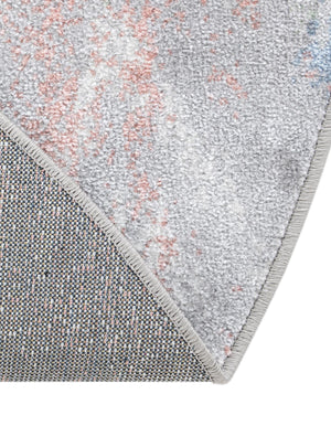 Washable Multicolor 7' 10 x 7' 10 Kamala Washable Round Area Rug Easy to Clean Stain Resistant & Durable 100% Polyester Spill-Friendly Carpet for Sale at Rug Engine