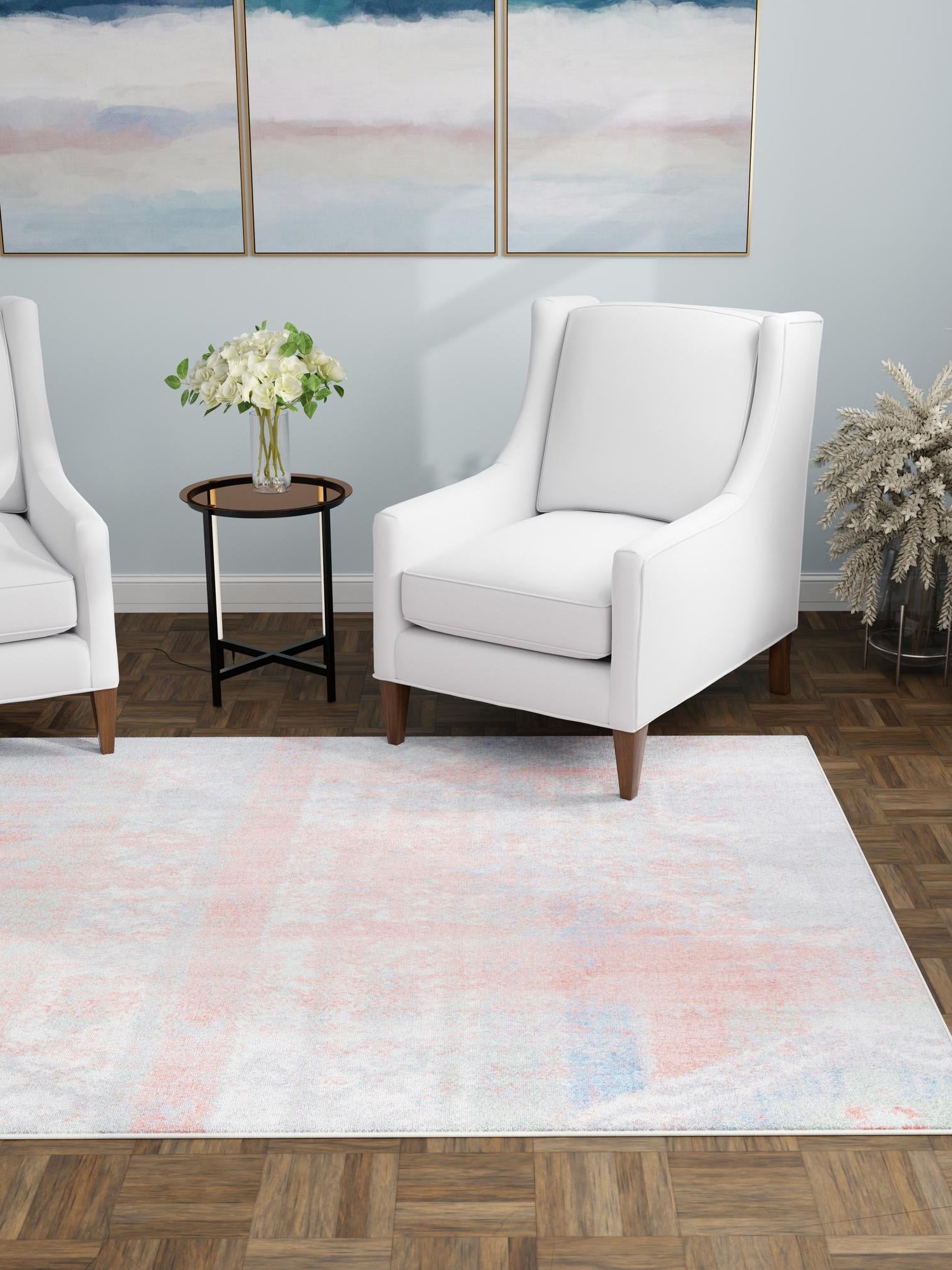 Washable Multicolor 5' 3 x 8' Kamala Washable Rectangle Area Rug Easy to Clean Stain Resistant & Durable 100% Polyester Spill-Friendly Carpet for Sale at Rug Engine