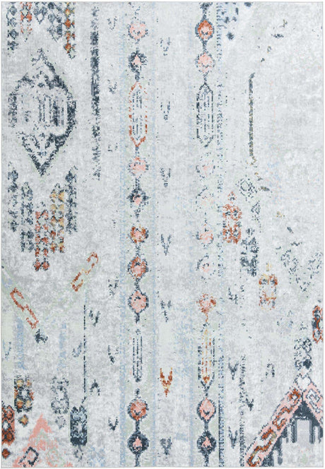 Ivory Gray 10' x 14' 1 Kamala Washable Rectangle Rug