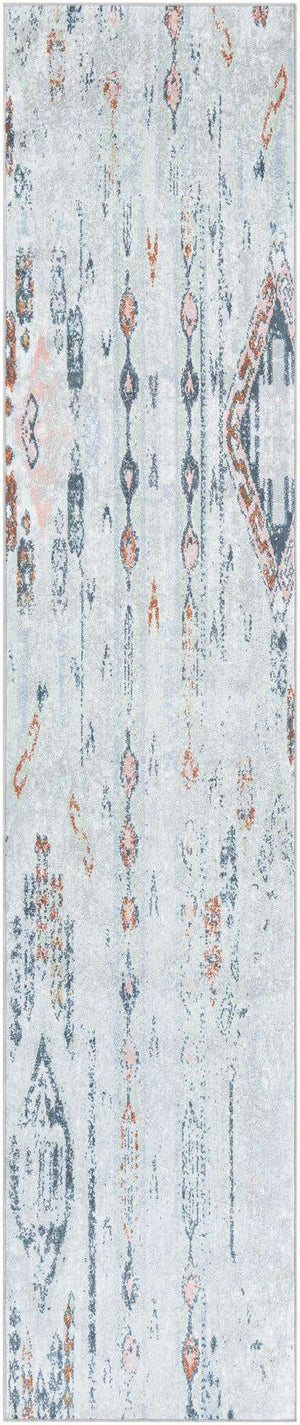 Washable Ivory Gray 2' 7 x 12' Kamala Washable Runner Area Rug Easy to Clean Stain Resistant & Durable 100% Polyester Spill-Friendly Carpet for Sale at Rug Engine