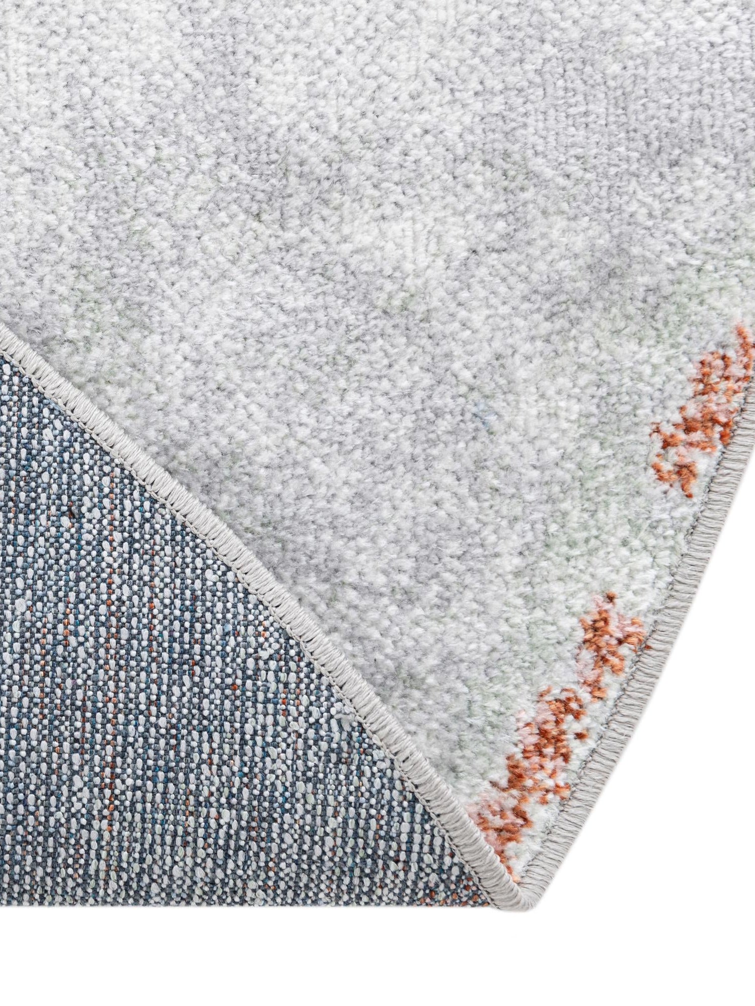 Washable Ivory Gray 5' 3 x 5' 3 Kamala Washable Round Area Rug Easy to Clean Stain Resistant & Durable 100% Polyester Spill-Friendly Carpet for Sale at Rug Engine