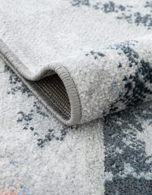 Ivory Gray 9' x 12' Kamala Washable Rectangle Rug