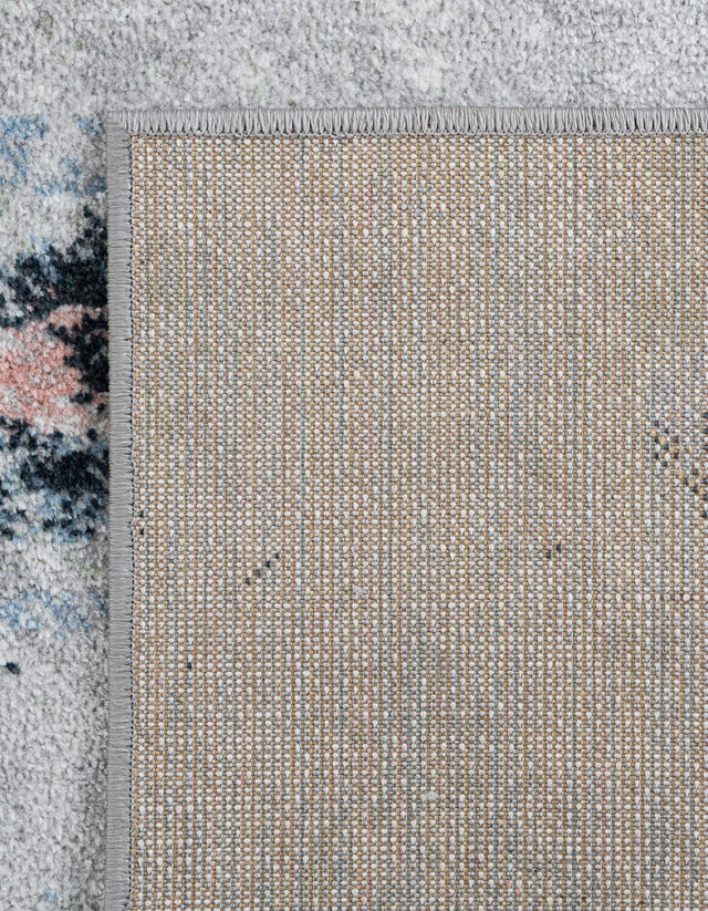 Washable Ivory Gray 2' 7 x 12' Kamala Washable Runner Area Rug Easy to Clean Stain Resistant & Durable 100% Polyester Spill-Friendly Carpet for Sale at Rug Engine