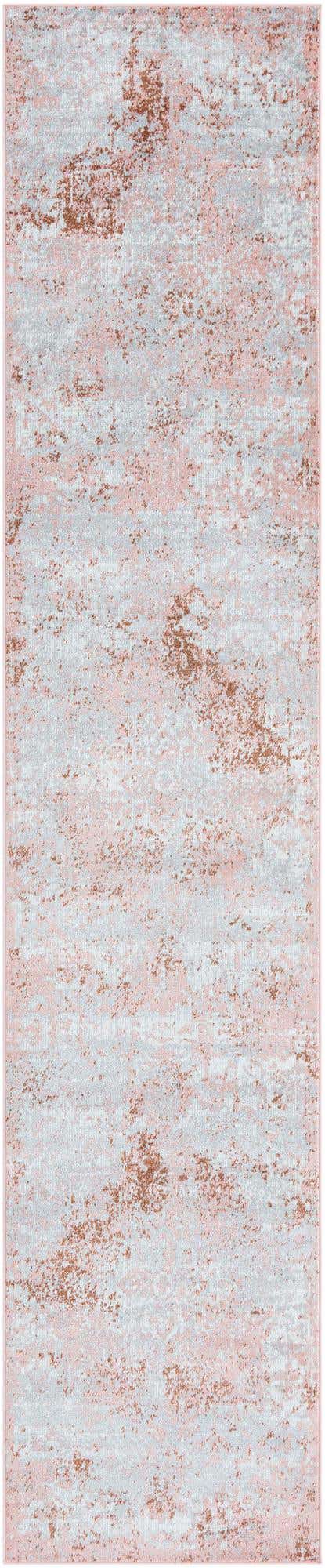 Rose Pink 3' x 12' Kamala Washable Runner Rug